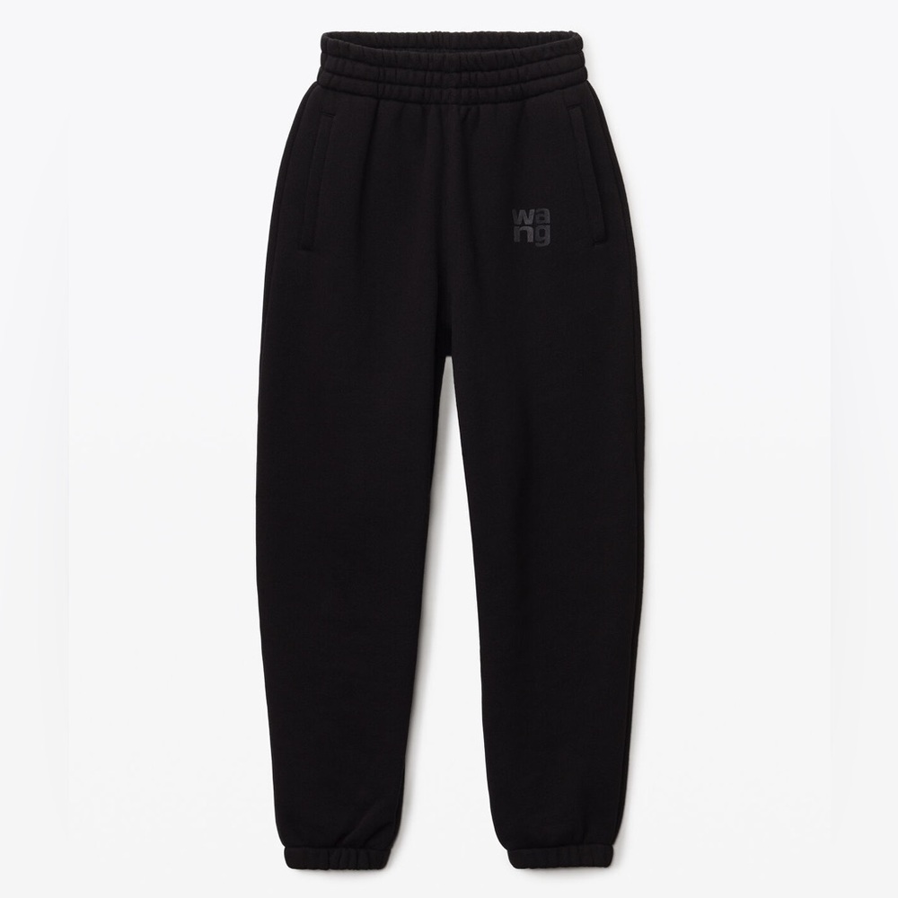 ALEXANDER WANG ESSENTIAL TERRY CLASSIC SWEATPANT PUFF PAINT LOGO
